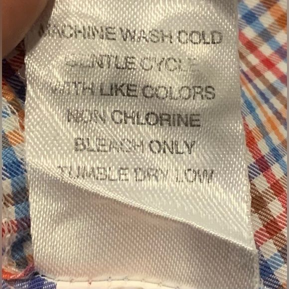 Johnnie-O Gingham Check Madras Plaid Shirt Top Men’s Size XL - Picture 6 of 6